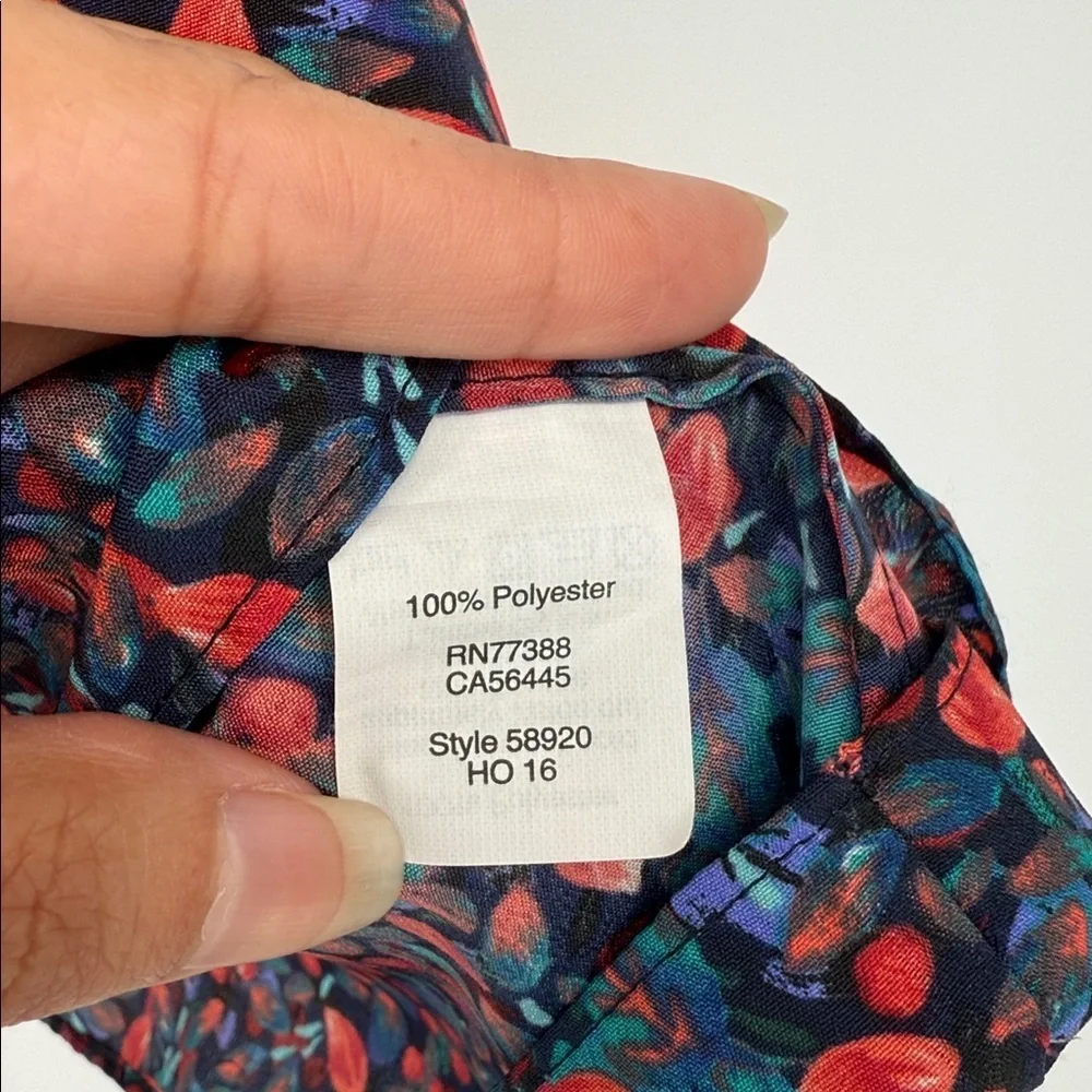 J.Crew Floral Racerback Cami Tank Top Size 12 Lightweight Blouse
